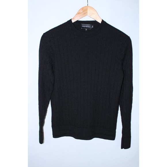 Emporio Armani Women´s Small Black Striped Crew...